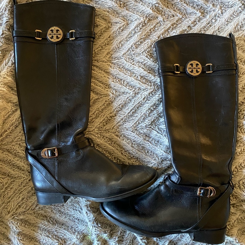 Authentic Calista Tory Burch Riding Boots